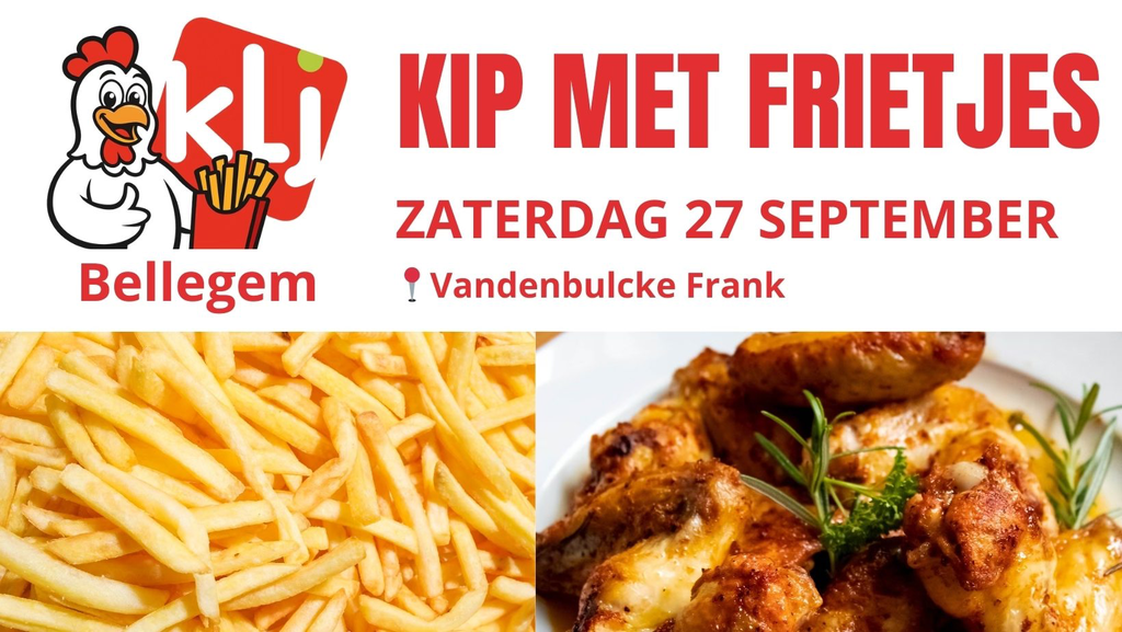 Eetkaart Kip met Frietjes – Volwassene